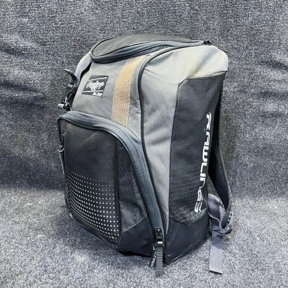 Rawlings EHLL25 Franchise Grey/BLK‎ Baseball / Softball Bat Backpack Bag BatPack